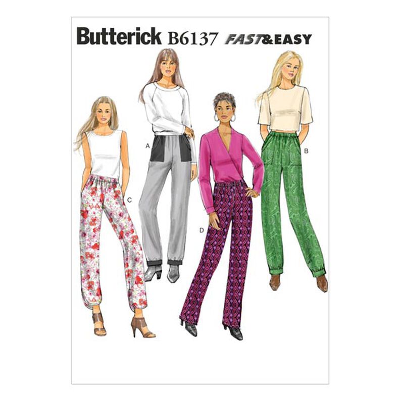 Housut, Butterick 6137|32 - 40,  image number 1