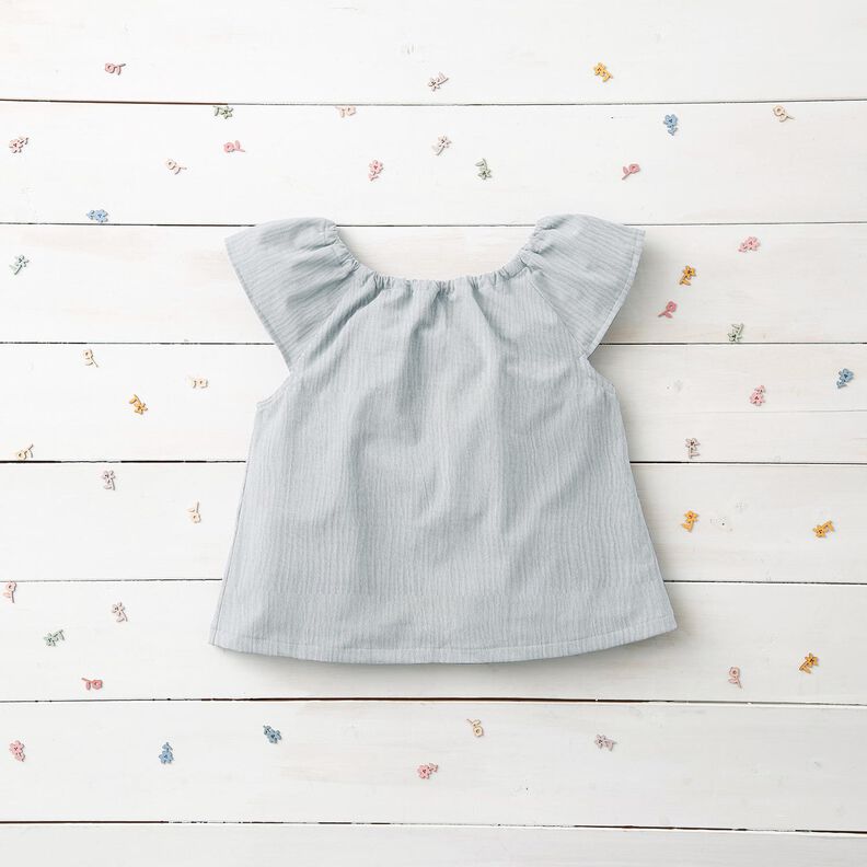 Musliini-/kaksikerroksinen kangas – vaaleansininen,  image number 8