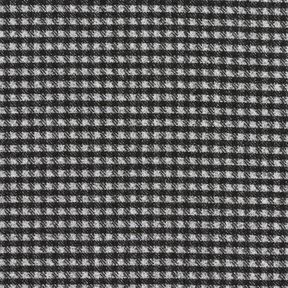 Takkineulos Stretch Pieni ruutu &ndash; vaaleanharmaa/musta, 