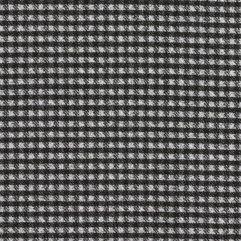 Takkineulos Stretch Pieni ruutu – vaaleanharmaa/musta,  image number 1