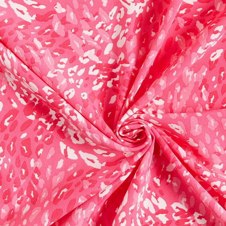 Kreppikangas Abstrakti leokuvio – voimakas vaaleanpunainen,  image number 3