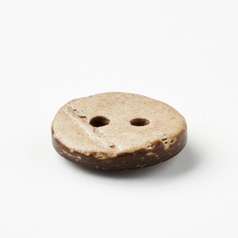 Kookosnappi [Ø 13 mm] – beige/tummanruskea,  image number 2