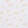 Musliini-/kaksikerroksinen kangas Sievät ankanpoikaset – valkoinen/kulta,  thumbnail number 1
