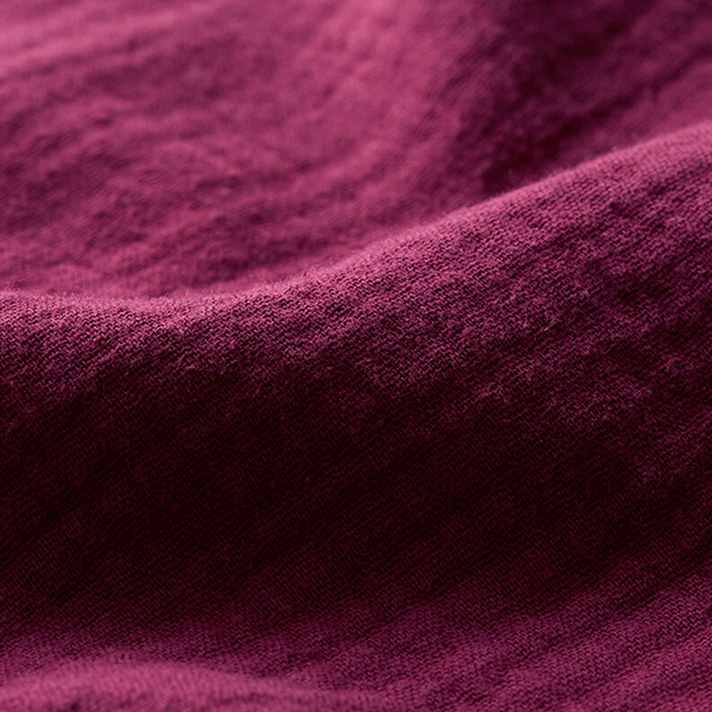 Musliini-/kaksikerroksinen kangas – bordeauxin punainen,  image number 3