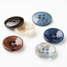4-reikäinen marmorikuvioinen nappi [Ø 15 mm] – indigo,  thumbnail number 4