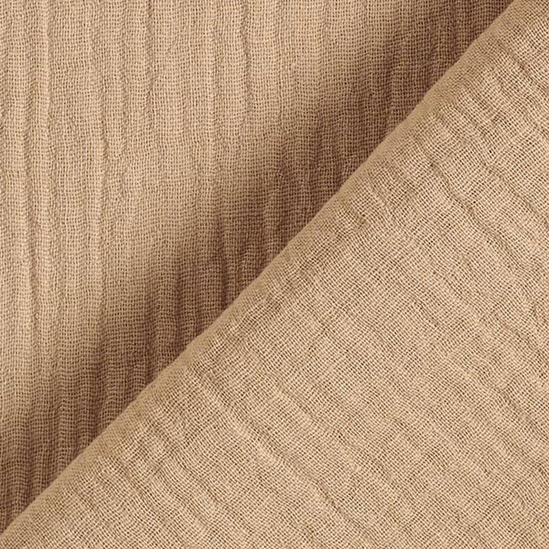 GOTS Musliini-/kaksikerroksinen kangas | Tula – beige,  image number 4
