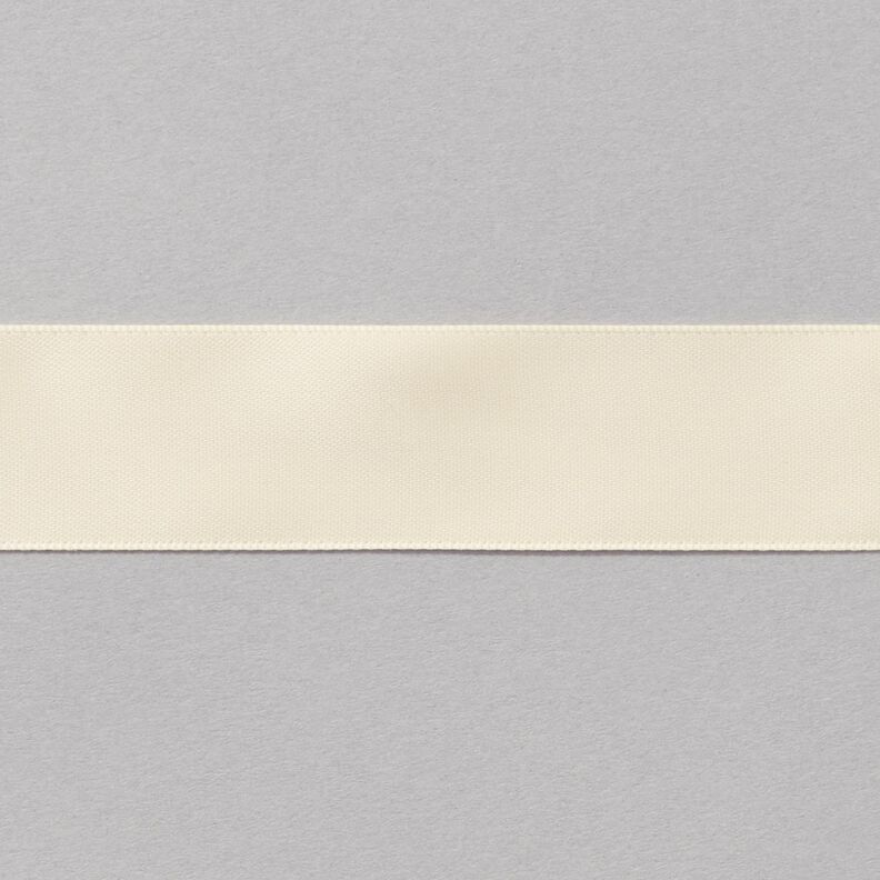 Satiininauha [25 mm] – villanvalkoinen,  image number 1