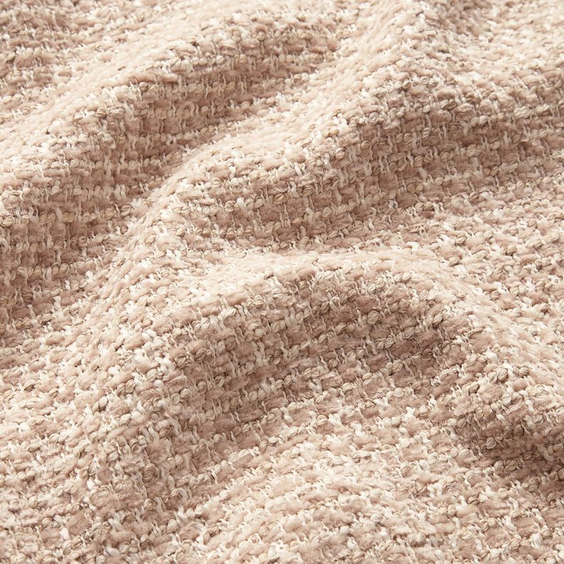 Verhoilukangas värikäs boucléjäljitelmä – anemone/vaalea beige,  image number 2