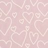 Puuvillaflanelli Herzen &ndash; roosa,  thumbnail number 1