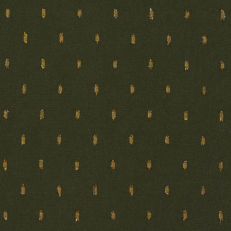 Viskoosikangas Kimallepisarat – tummanvihreä,  image number 1