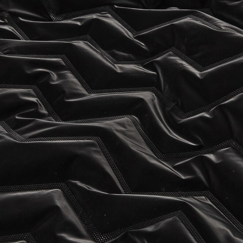 Tikkikangas Peachskin Chevron | Katia Fabrics – musta,  image number 7