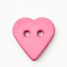 Sydämenmuotoinen nappi [Ø 15 mm] – pink,  thumbnail number 1