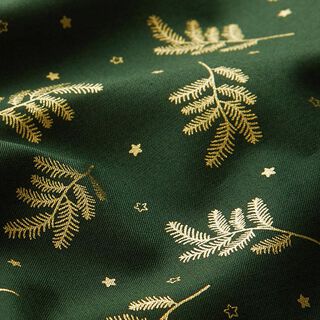 Puuvillakangas Popliini Joulukuuset – kuusenvihreä, 