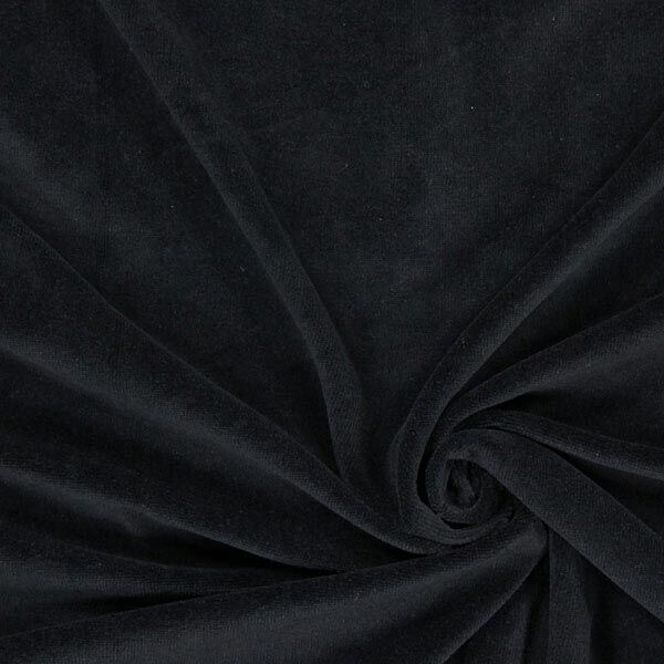 Nicki-kangas yksivärinen – musta,  image number 1