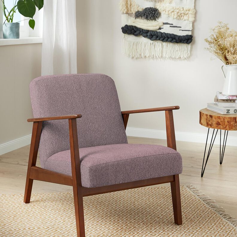 Verhoilukangas Lampaannahkatyyli – malvanharmaa,  image number 6