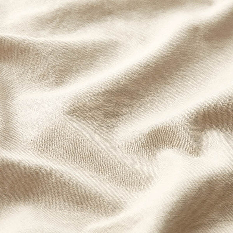 Pellava-puuvilla-sekoite Yksivärinen – beige,  image number 2