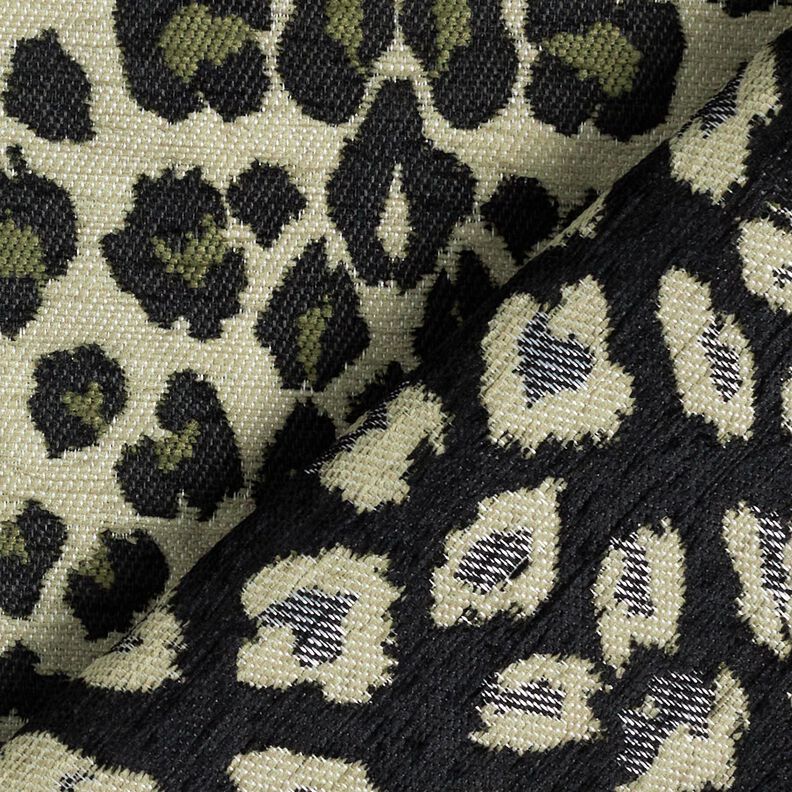 Verhoilukangas Jacquard Leo &ndash; ruskeanharmaa/khaki,  image number 4