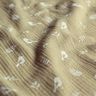 Musliini-/kaksikerroksinen kangas Oksat ja lintuset – vaalea khaki/valkoinen,  thumbnail number 2