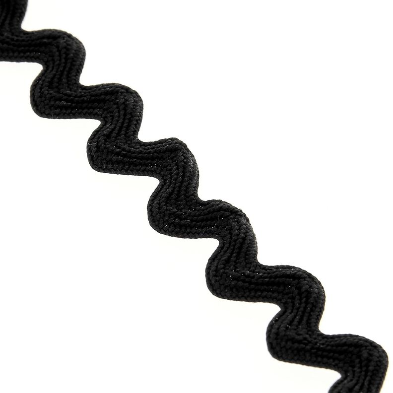 Aaltoileva nauha [12 mm] – musta,  image number 1