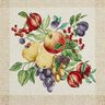 Koristepaneeli Gobeliini Värikkäät hedelmät – vaalea beige/karmiininpunainen,  thumbnail number 1