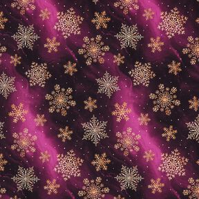 French Terry Kesäcollege Lumihiutaleet Linnunrata | Glitzerpüppi – munakoiso/vanhakulta, 