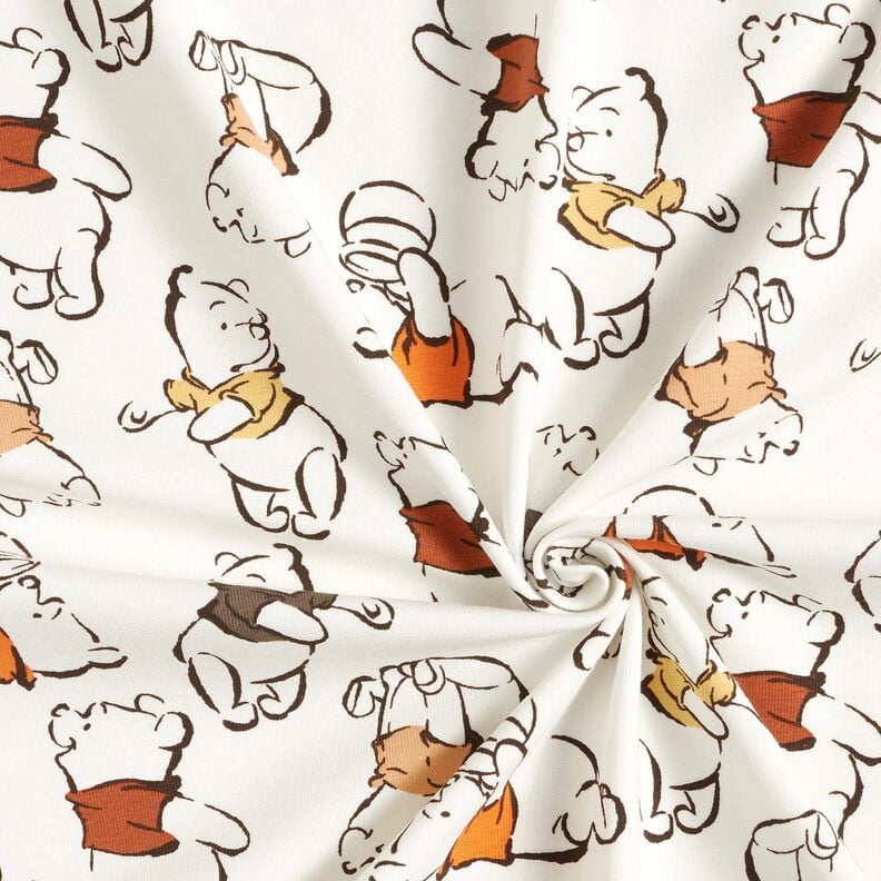 Puuvillajersey Nalle Puh | Disney – villanvalkoinen,  image number 3