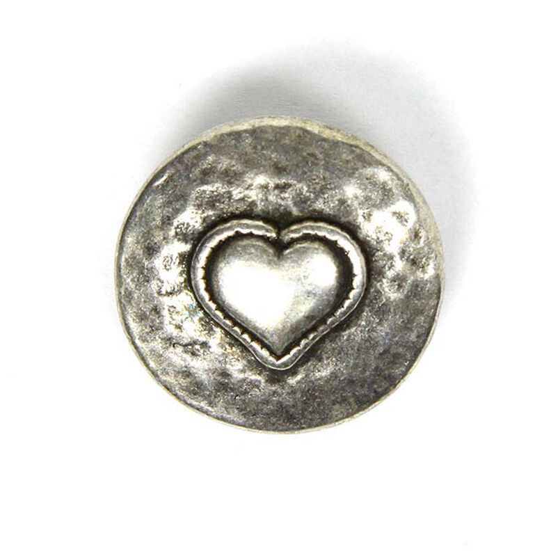 Metallinappi Heart,  image number 1