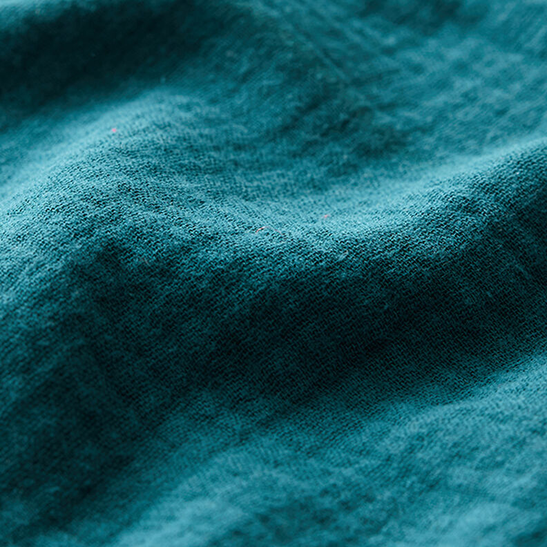 Musliini-/kaksikerroksinen kangas – petrooli,  image number 3