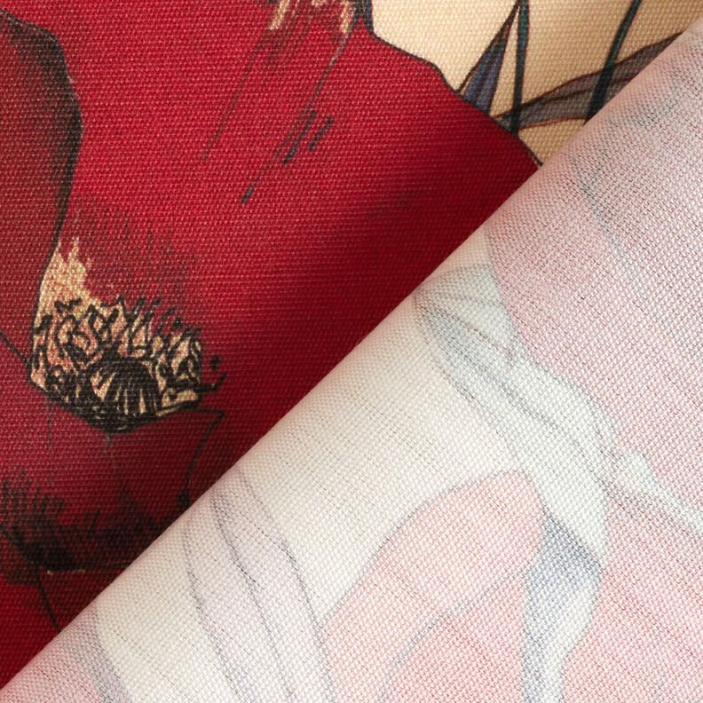 Ulkokankaat Canvas Unikot &ndash; beige/karmiininpunainen,  image number 5