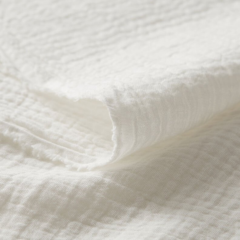 Musliini-/kaksikerroksinen kangas – villanvalkoinen,  image number 5