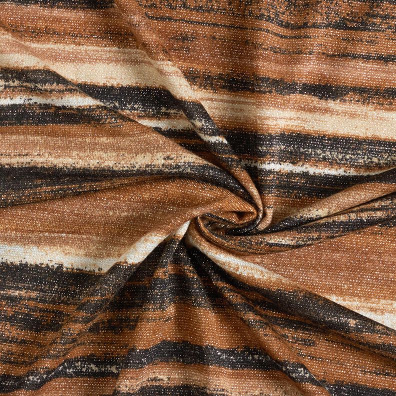 Jersey Kimalle Pyyhkiytyneet raidat &ndash; ruskea/musta,  image number 4