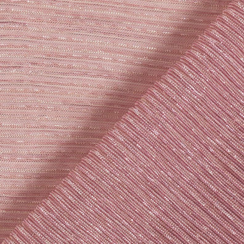 Läpikuultava plisee Kimalleraidat – roosa,  image number 4