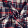 Puuvillaflanelli Ruutu &ndash; sinimusta/karmiininpunainen,  thumbnail number 3