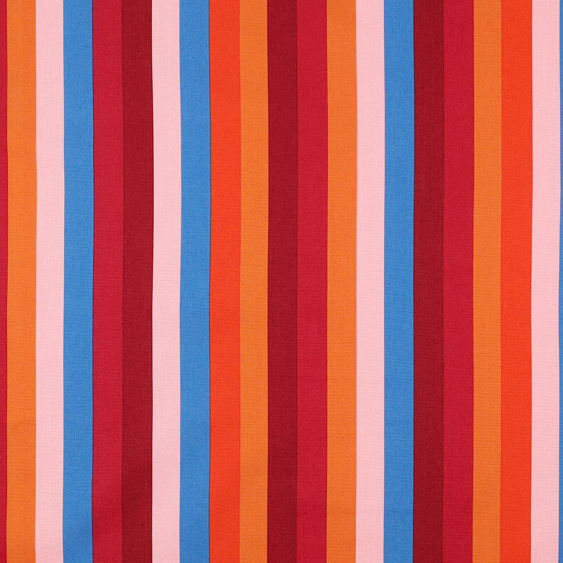 Puuvillapopliini Summer Stripe | Nerida Hansen – bordeauxin punainen,  image number 1