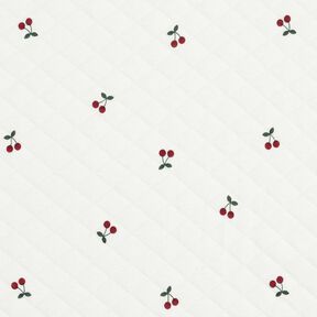 Doubleface Jersey Kirsikat – norsunluu, 