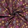 Puuvillakangas Popliini Tähtisekoitus – bordeauxin punainen/kulta,  thumbnail number 3