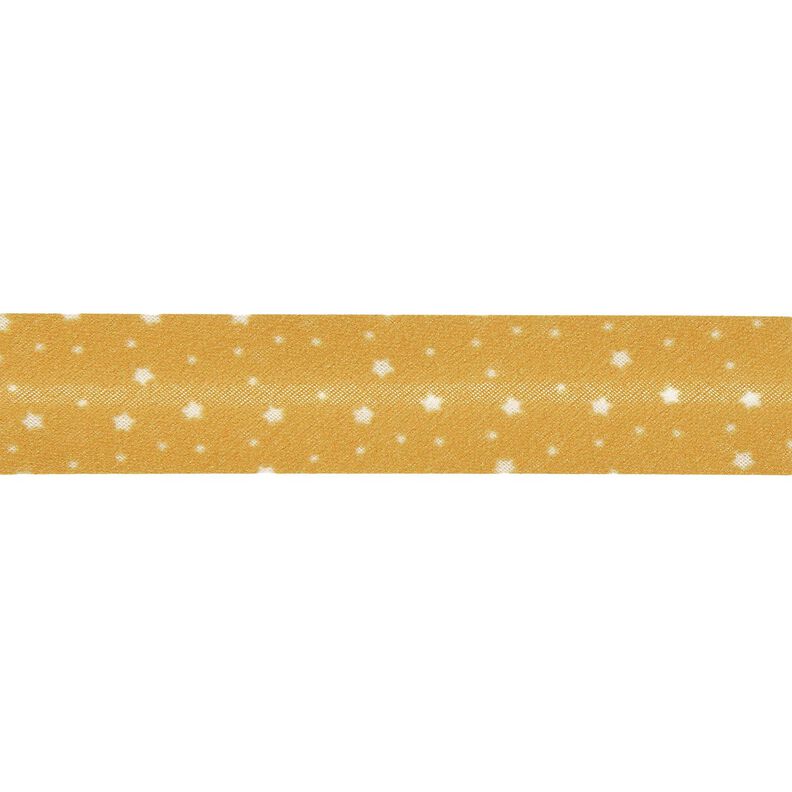 Vinonauha Tähdet Luomupuuvilla [20 mm] – sinappi,  image number 1