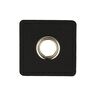 Kangasmerkki Keinonahkapaikka metallirenkaalla [ 4 kpl / Ø 10 mm ] – musta,  thumbnail number 1