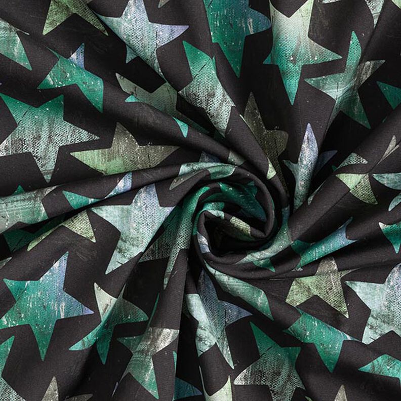 Softshell Tähdet – musta/vihreä,  image number 3