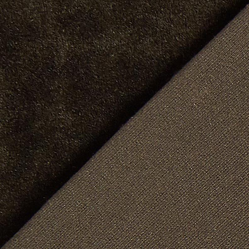 Stretchsametti Nicki-kangas – tummanruskea,  image number 3