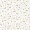 Puuvillakangas Kretonki Porot ja tähdet – norsunluu/kulta,  thumbnail number 1