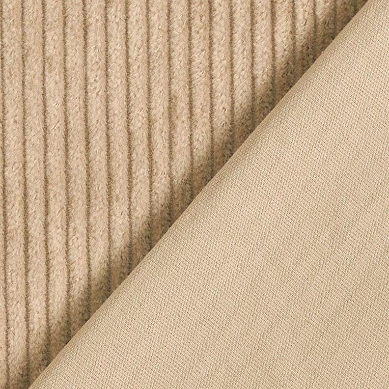 Leveä vakosametti esipesty Yksivärinen – beige,  image number 3