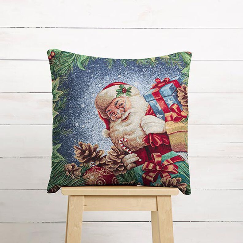 Paneeli Gobeliini Lahja Lurex – sininen/vihreä,  image number 5