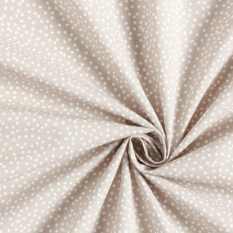 Puuvillakangas Kretonki Epäsäännölliset pilkut – hiekka,  image number 4