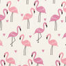 Alpenfleece Rakastuneet flamingot – villanvalkoinen,  thumbnail number 1