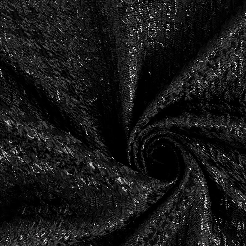 Cloqué Kimalteleva kukonaskel – musta,  image number 3