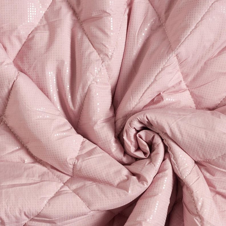 Tikkikangas kevyesti hohtavat vinoneliöt – vaaleanpunainen,  image number 3