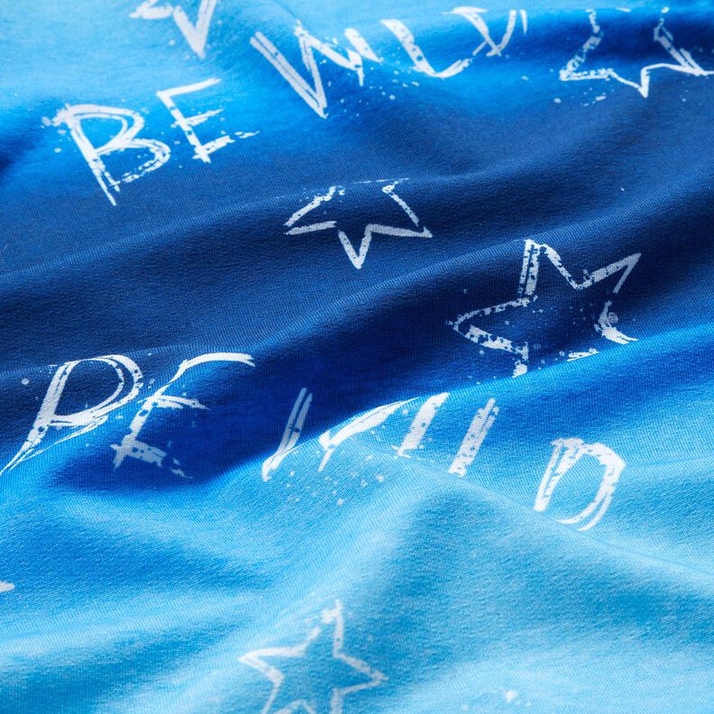 French Terry Be Wild | Glitzerp&uuml;ppi &ndash; kuninkaansininen/valkoinen,  image number 2