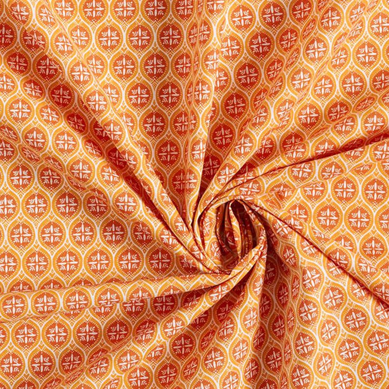 Puuvillakangas Kretonki laattakoristeet – oranssi,  image number 3