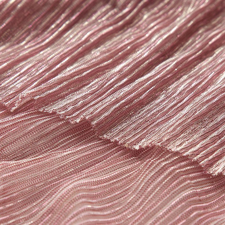 Läpikuultava plisee Kimalleraidat – roosa,  image number 5
